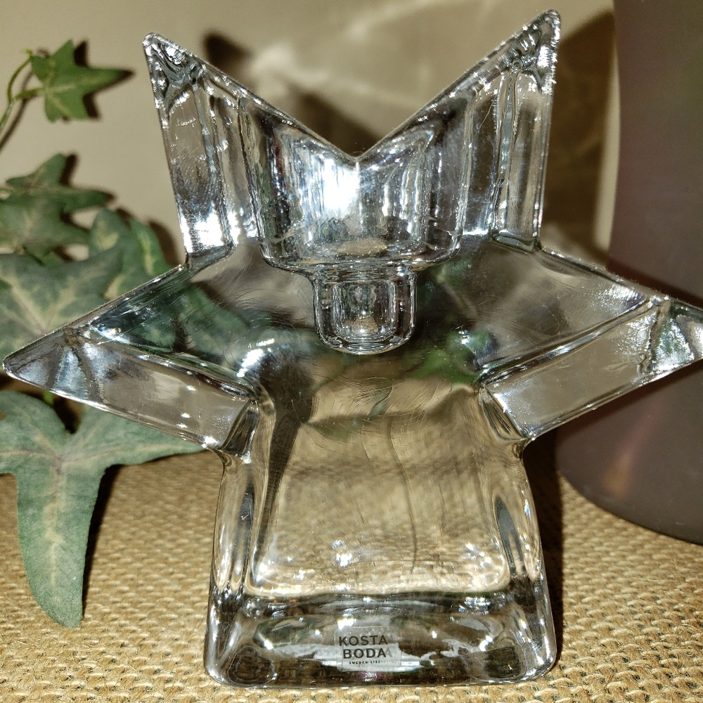 Orrefors Kosta Boda Gimmer Star Votive